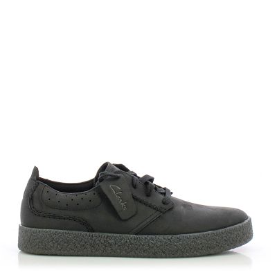 Мъжки Сникърс CLARKS - 26179705 STREETHILLLACE BLACK LEATHER