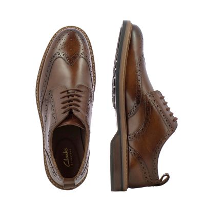 Мъжки Ежедневни CLARKS - 26178428 ALDWIN LIMIT MID TAN LEA