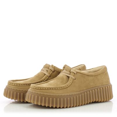 Дамски Ежедневни CLARKS - 26172084 TORHILL BEE LIGHT TAN NUBUCK