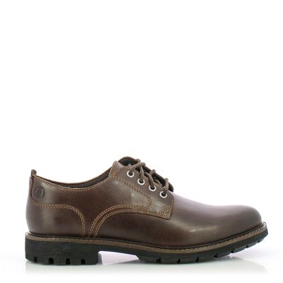 Мъжки Ежедневни CLARKS - 26173436 BATCOMBE TIE DARK TAN LEA