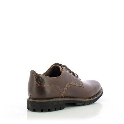 Мъжки Ежедневни CLARKS - 26173436 BATCOMBE TIE DARK TAN LEA