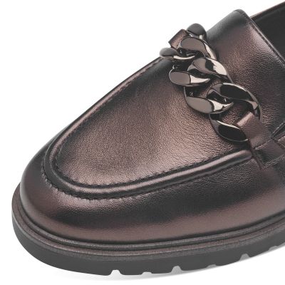 Дамски Лоуфър TAMARIS - 1-24201-41-351 MOCCA METALL.