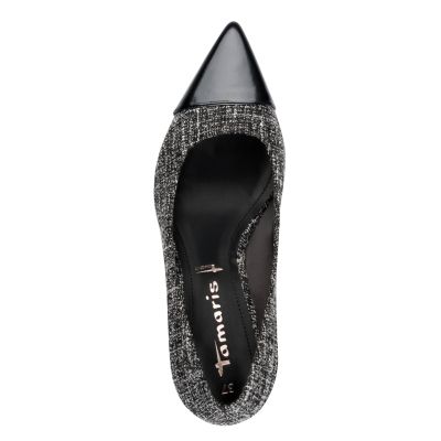 Токчета TAMARIS - 1-22466-45-009 BLACK/WHITE