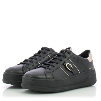 Womwn`s Sneakers GEOX-D56WVB D SPHERICA BLACK/LT GOLD