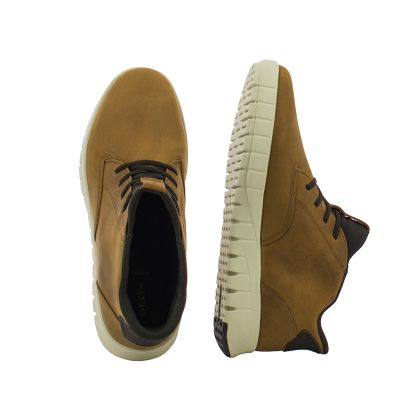 Мъжки Ежедневни Боти GEOX - U56MAB U FLEXTRIDE PLUS LIGHT BROWN