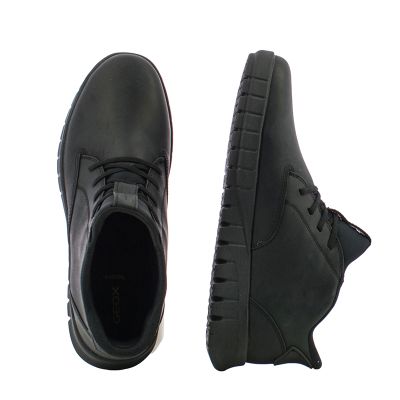 Мъжки Ежедневни Боти GEOX - U56MAB U FLEXTRIDE PLUS BLACK