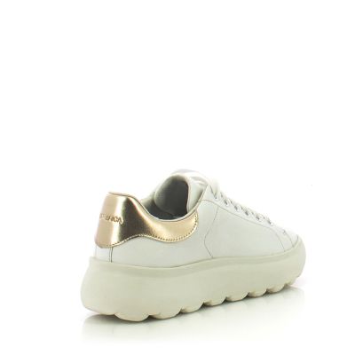 Womwn`s Sneakers GEOX-D45TCD D SPHERICA WHITE/LT GOLD