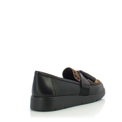 Дамски Мокасини GEOX-D04LCA D ARLARA BLACK/COGNAC