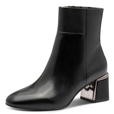 Дамски Боти На Ток TAMARIS-1-25341-45-003 BLACK LEATHER