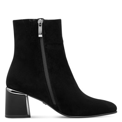 Дамски Боти На Ток TAMARIS - 1-25341-45-004 BLACK SUEDE