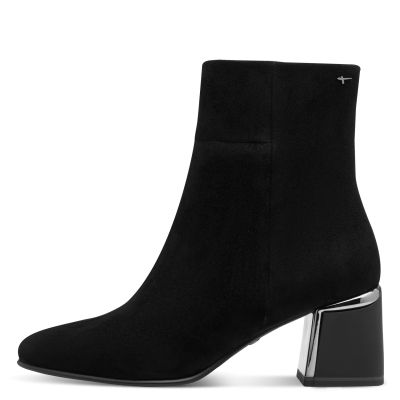 Дамски Боти На Ток TAMARIS - 1-25341-45-004 BLACK SUEDE