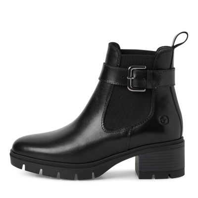 Дамски Боти На Ток TAMARIS - 1-25447-43-003 BLACK LEATHER