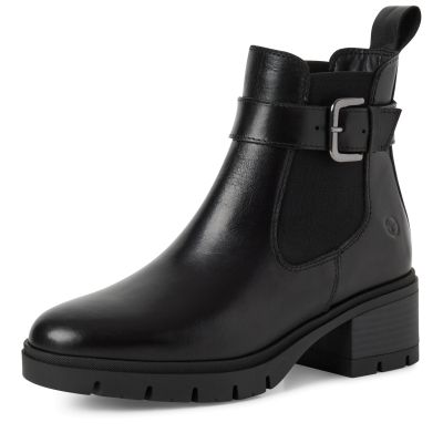 Дамски Боти На Ток TAMARIS - 1-25447-43-003 BLACK LEATHER