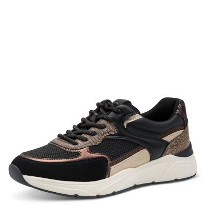 Дамски Сникърс TAMARIS - 1-23745-43-096 BLACK/COPPER