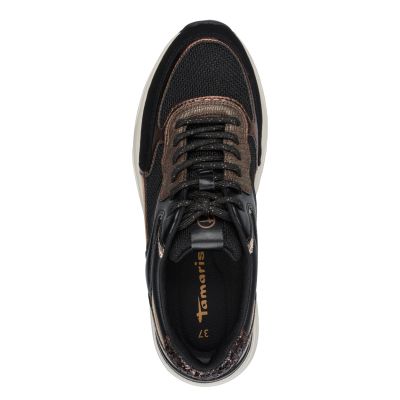 Дамски Сникърс TAMARIS - 1-23745-43-096 BLACK/COPPER