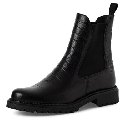 Дамски Равни Боти TAMARIS-1-25427-41-028 BLACK CROCO