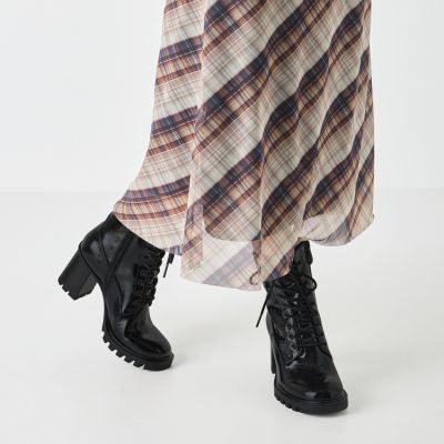 Дамски Боти На Ток TAMARIS-1-25132-45-018 BLACK PATENT