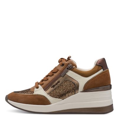 Woman`s Sneakers TAMARIS-1-23703-41-392 COGNAC COMB
