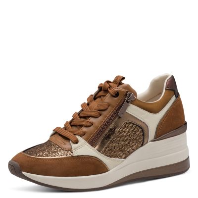 Woman`s Sneakers TAMARIS-1-23703-41-392 COGNAC COMB