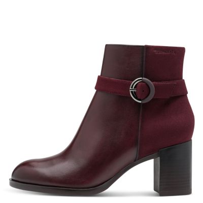 Дамски Боти На Ток TAMARIS - 1-25363-45-537 MERLOT