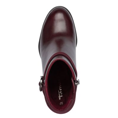 Дамски Боти На Ток TAMARIS - 1-25363-45-537 MERLOT