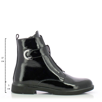 Women`s Flat Ankle Boots CARLO FABIANI-26103462 BLACK
