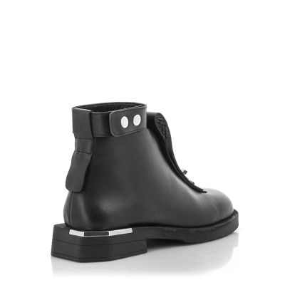 Women`s Flat Ankle Boots CARLO FABIANI-269-1072 BLACK