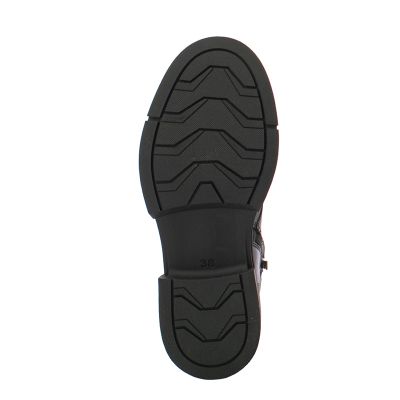 Women`s Flat Ankle Boots CARLO FABIANI-154-98 BLACK