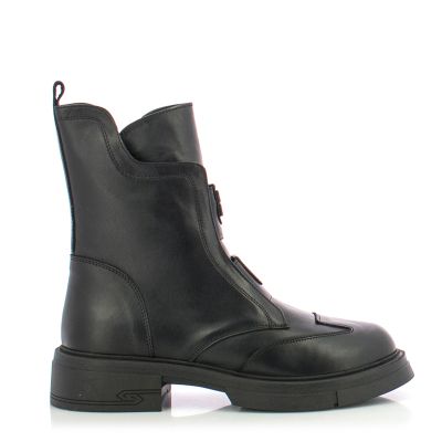 Women`s Flat Ankle Boots CARLO FABIANI-154-98 BLACK