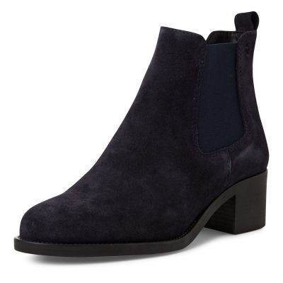 Дамски Боти На Ток TAMARIS - 1-25026-41-807 NAVY SUEDE