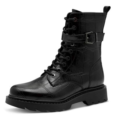 Дамски Кубинки TAMARIS-1-25228-45-028 BLACK CROCO