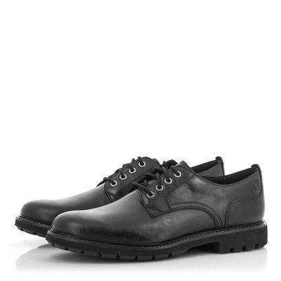 Мъжки Ежедневни CLARKS-26173434 BATCOMBE TIE BLACK LEATHER