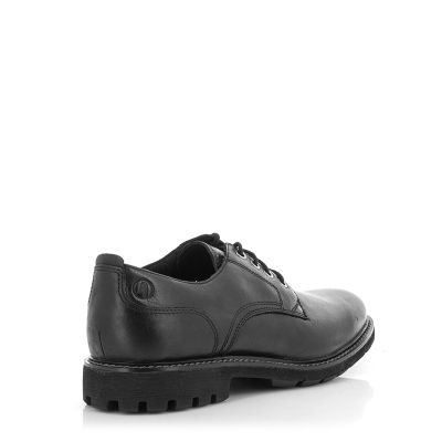 Мъжки Ежедневни CLARKS-26173434 BATCOMBE TIE BLACK LEATHER