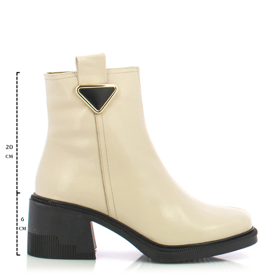 Дамски Боти На Ток CARLO FABIANI - 260-3743 OFF WHITE