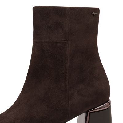 Дамски Боти На Ток TAMARIS - 1-25341-45-347 MOCCA SUEDE