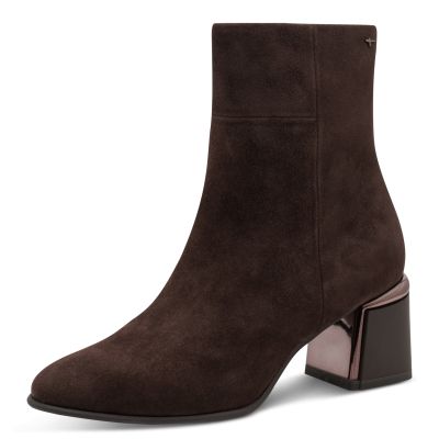 Дамски Боти На Ток TAMARIS - 1-25341-45-347 MOCCA SUEDE