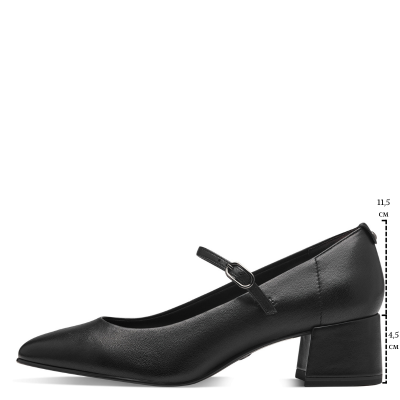 Токчета TAMARIS-1-22311-43-003 BLACK LEATHER