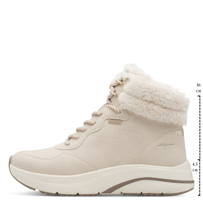 Дамски Спортни Боти TAMARIS - 1-26278-45-418 IVORY