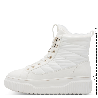 Дамски Равни Боти TAMARIS - 1-26277-45-100 WHITE