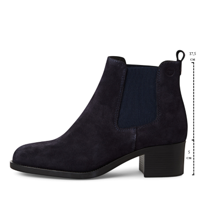 Дамски Боти На Ток TAMARIS-1-25026-41-807 NAVY SUEDE