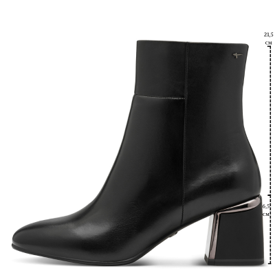 Дамски Боти На Ток TAMARIS-1-25341-45-003 BLACK LEATHER