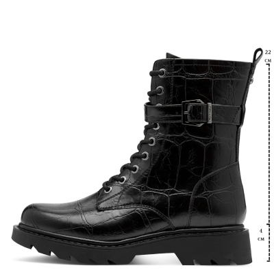 Дамски Кубинки TAMARIS-1-25228-45-028 BLACK CROCO
