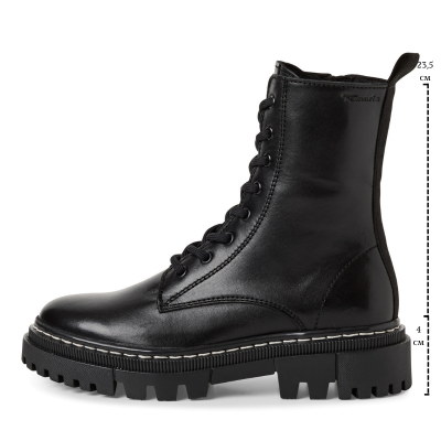 Дамски Кубинки TAMARIS - 1-25276-41-003 BLACK LEATHER