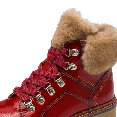 Дамски Равни Боти TAMARIS - 1-26264-43-524 RED PATENT