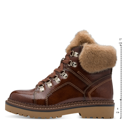 Дамски Равни Боти TAMARIS - 1-26264-43-359 BROWN PATENT