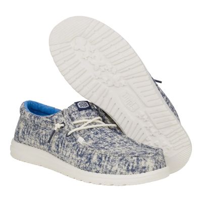 Мъжки Ежедневни HEY DUDE - 43091-4VE WALLY SURF NAVY/WHITE