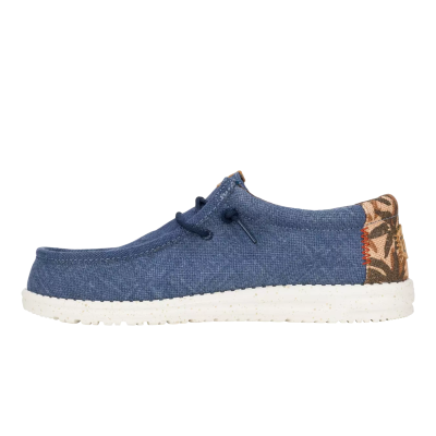 Мъжки Ежедневни HEY DUDE - 43087-4UJ WALLY PALM NAVY/RED