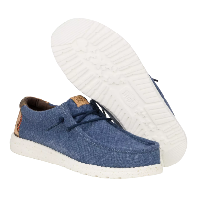 Мъжки Ежедневни HEY DUDE - 43087-4UJ WALLY PALM NAVY/RED