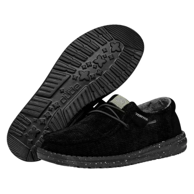 Мъжки Ежедневни HEY DUDE - 40195-001 WENDY WAVE BLACK