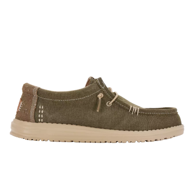 Мъжки Ежедневни HEY DUDE - 43084-3YT WALLY WORKWEAR GREEN/CREAM